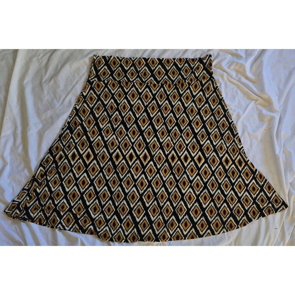 LuLaroe Azure A Line Knee Length 3xl Plus Size Skirt 22-24 Stretchy